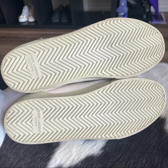 COURT CLASSIC SL/06 EMBROIDERED SNEAKERS IN CANVAS AND LEATHER, size 40 - Picture 9 of 10